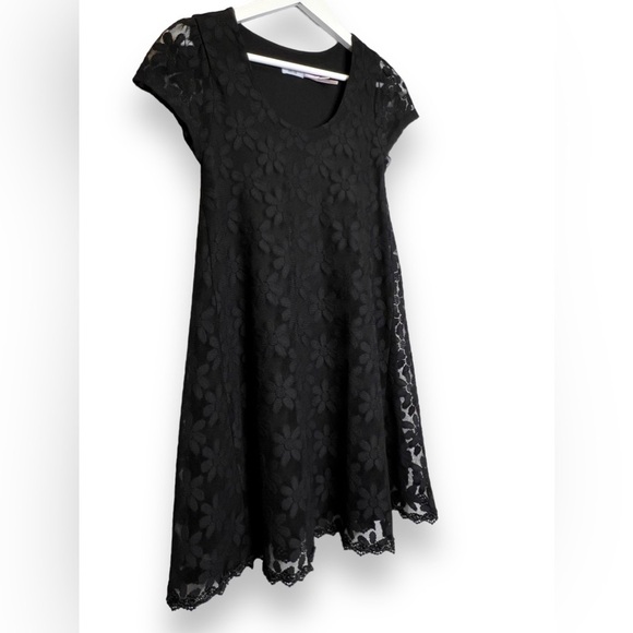 Kimchi Blue | Black Floral Lace Trapeze Shift Dress Sz XS - Picture 3 of 9